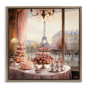 Stupell Industries Parisian Desserts City View, 18" x 18" - 1 of 4