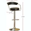 NicBex Set of 2 Bar Stools for Kitchen Island,Adjustable Swivel Counter Height Bar Stools with Short Back,Bar Chairs for Dining Rooms,Kitchens - 3 of 4