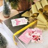 Wrapables Festive Fun Xmas Gift Tags with Jute String (60pcs), Pretty in Pink - 4 of 4
