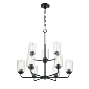 Millennium Lighting Moven 9 - Light Chandelier in  Matte Black - 1 of 2