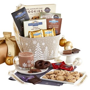 GreatFoods with Ghirardelli Chocolates, Cookies and Sweets Supreme Gift Basket Delivery for Holidays, Corporate - 1 of 4