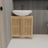 Racxily Bamboo Vanity Cabinet, Large Capacity Basin Storage with Natural Finish - 4 of 4