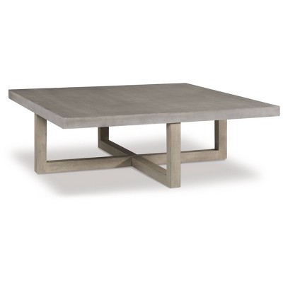 Lockthorne Coffee Table Black/Gray - Signature Design by Ashley: Mango Wood, MDF Top, Contemporary Style