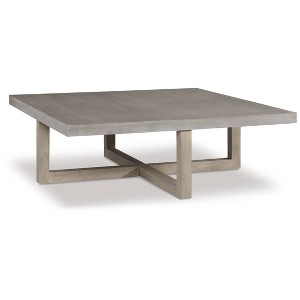 Lockthorne Coffee Table Black/Gray - Signature Design by Ashley: Mango Wood, MDF Top, Contemporary Style - 1 of 4