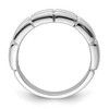Black Bow Jewelry Men's 1/4 Cttw Black & White Diamond 8mm Band in Sterling Silver - 2 of 4