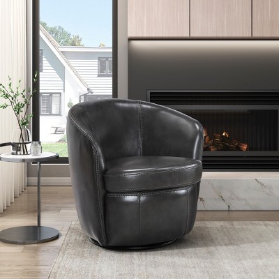 NicBex Oversized 360 Degrees Swivel Accent Barrel Chair with 3 Pillows, Cozy Sofa Armchair for Living Room, Bedroom