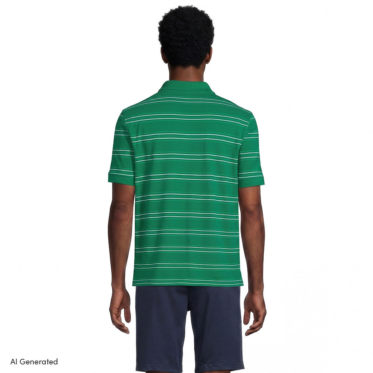 Lands' End Men's Short Sleeve Comfort-First Mesh Polo Shirt - thumbnail 8