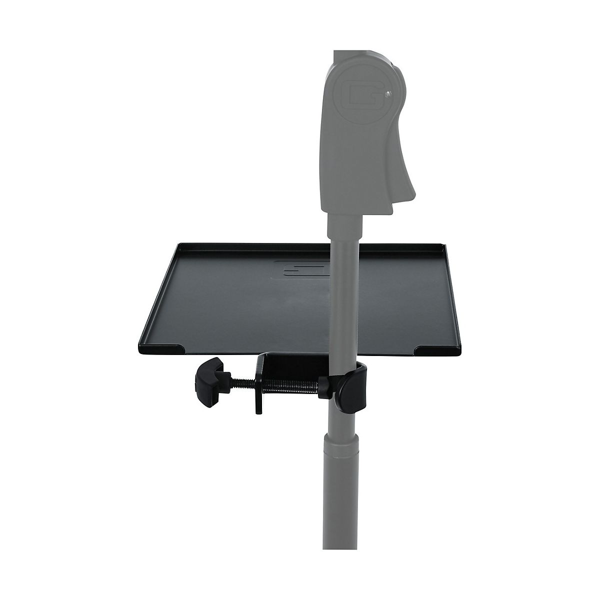 Gator GFW-SHELF0909 Gator Frameworks small microphone stand clamp-on utility shelf, capacity up to 10lbs. - thumbnail 4