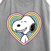 Women's - Peanuts - Snoopy Heart Graphic Racerback Tank - 2 of 4