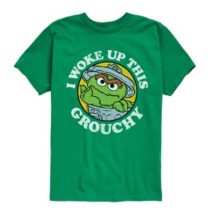 Boys' - Sesame Street - Woke Up This Grouchy Short Sleeve Graphic T-Shirt - 1 of 4