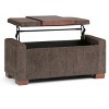 CAVINAS Modern Design Storage Ottoman Bench with Lift-Top,Multi-Functional Footstool with Hidden Storage,Storage Bench for Living Room,Bedroom,Brown - 2 of 4