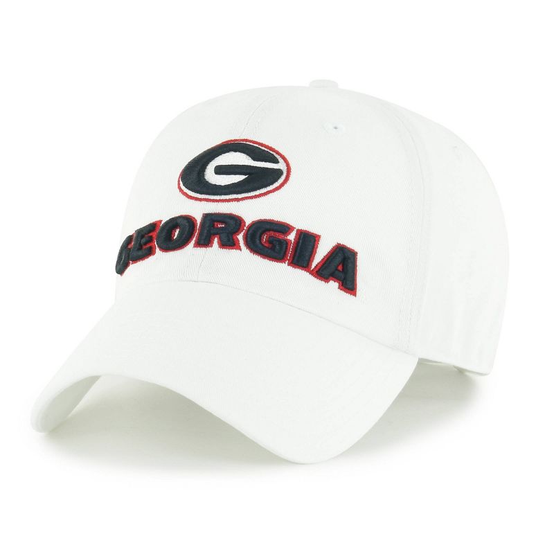 NCAA Georgia Bulldogs White Clean Up Hat, 1 of 3