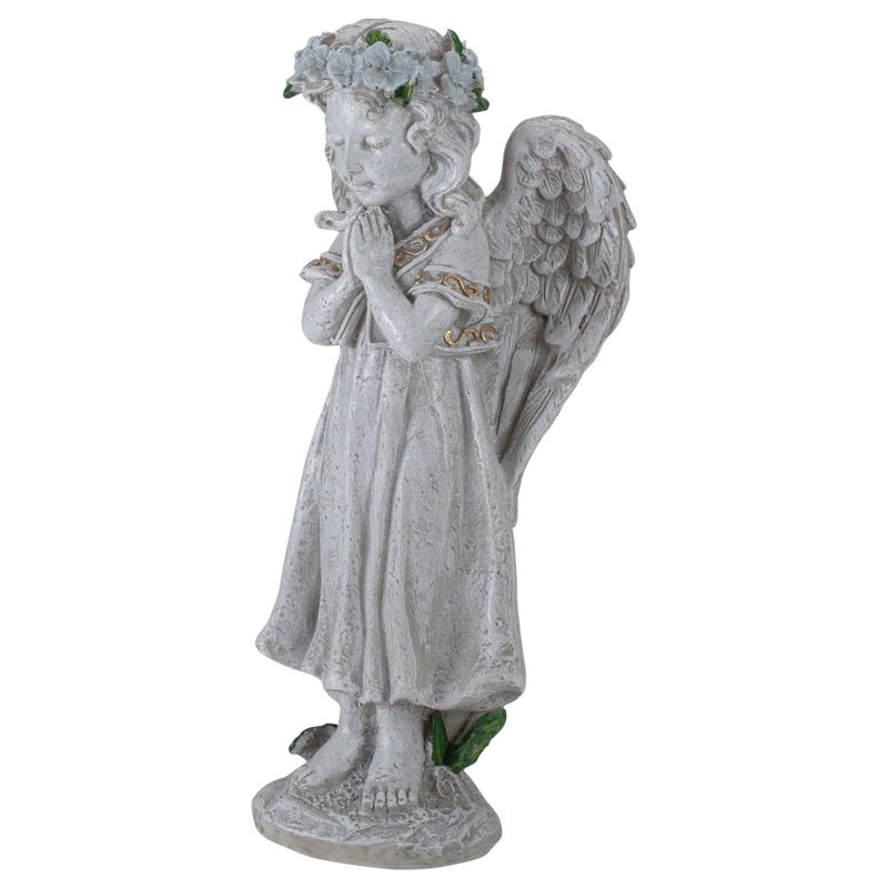 Northlight 10" Angel Standing in Prayer Outdoor Garden Statue, 4 of 6