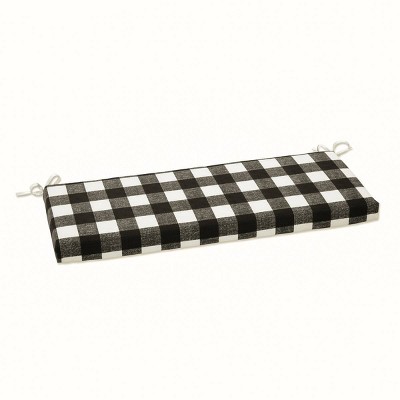 Anderson Outdoor Bench Cushion Black - Pillow Perfect: Weather-Resistant, Fade-Resistant, Zippered