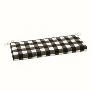 Anderson Outdoor Bench Cushion Black - Pillow Perfect: Weather-Resistant, Fade-Resistant, Zippered - 1 of 4