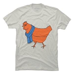 Men's Design By Humans The Hipster Chicken By TabithaDesigns T-Shirt - 1 of 3