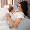 PiccoCasa Zipper Closure Soft 110 Gsm Brushed Microfiber Body Pillowcase - 2 of 4