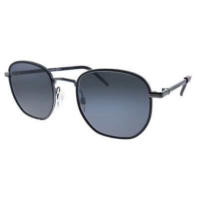 Tommy Hilfiger TH 1672/S V81 Unisex Rectangle Sunglasses Dark Ruthenium Black 50mm