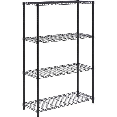 Honey-Can-Do 3 Tier Adjustable Storage Shelving Unit ,Black