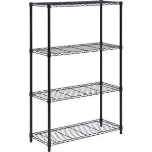 Honey-Can-Do 14" x 36" x 54" 4 Tier Organizing Shelf Black: Wire Shelving Storage, Steel Utility Shelves, 350 lb Capacity - 1 of 4