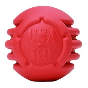 USA-K9 Stars and Stripes Ultra-Durable Rubber Chew Ball - 1 of 4