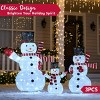 Joyfy Christmas Lights Outdoor, 3 Pcs 3D Collapsible Snowman Yard Lights with 270 LEDs for Garden Outdoor Christmas Decorations, Eve Night Decor - 4 of 4