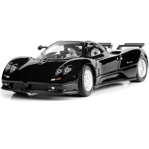 Pagani Zonda C12 Black 1/24 Diecast Car Model by Motormax - 1 of 3