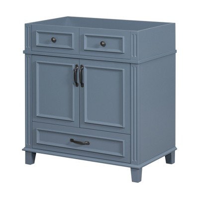NicBex 29.37" Bathroom Storage Cabinet without Sink, Bathroom Vanity, 2 Drawers, 1 Cabinet and 1 Spacious Cabinet for Bathroom
