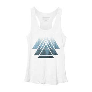Women's Design By Humans Misty Forest Sacred Geometry By Maryedenoa Racerback Tank Top - 1 of 3