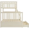 NicBex Twin over Full Bunk Bed Wooden Bed Frame with 2 Storage Drawers, Inclined Ladder and Full Length Guardrail, No Box Spring Required - 4 of 4