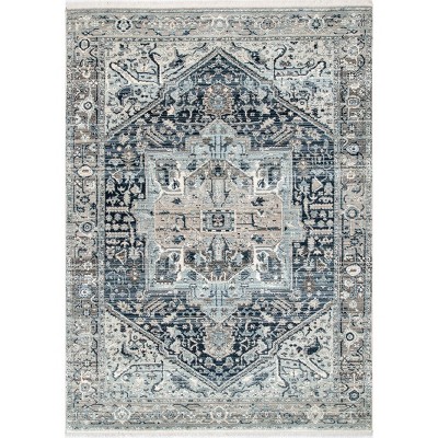 Nuloom Harriet Vintage Medallion Fringe Indoor Area Rug