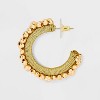 SUGARFIX by BaubleBar Beaded Hoop Earrings - 3 of 3