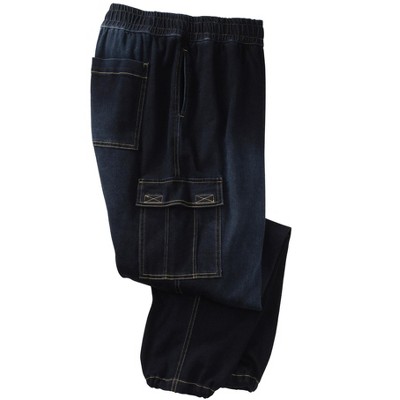 KingSize Men's Big & Tall Pull-On Adjustable Denim Sweats