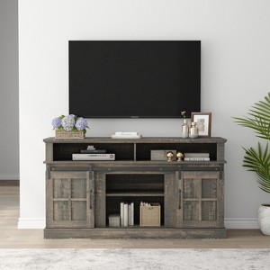 Bella Depot 58''W TV Stand with Storage Cabinet and Shelves - 1 of 4