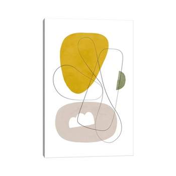 Abstract Composition with Lines I by Nouveau S Unframed Wall Canvas - iCanvas