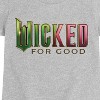 Girls' - Wicked - For Good Logo -Youth Girls Short Sleeve T-Shirt Fitted Short Sleeve Graphic T-Shirt - 2 of 4