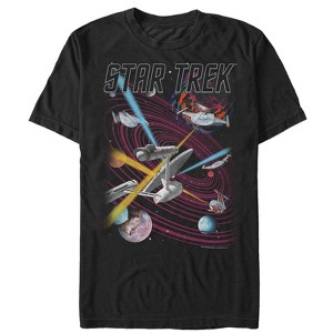 Men's Star Trek Enterprise Space War T-Shirt - 1 of 4