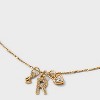 14K Gold Dipped Charm Initial Pendant Necklace - A New Day™ Gold - 4 of 4