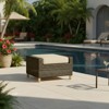 Covers&All San Marino Ottoman with Aluminum Frame and Sunbrella Cushion - 3 of 4
