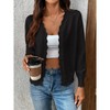 Womens Cardigan Sweaters Long Sleeve Casual Lightweight Button Down V-Neck Fall Clothes - 3 of 4
