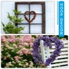 Unique Bargains Metal Christmas Floral Heart Shape Wreath Frame Dream Catcher Rings 2 Pcs - 3 of 4