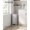 SONGMICS Kitchen Trash Can, 5.2/8 Gallon (20/30 L) Trash Bin, Stainless Steel Garbage Can, with Inner Bucket, Soft Close and Stays Open - 2 of 4