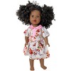 Doll Clothes Superstore Handmade Casual Day Dress with Lots of Pink Flowers for 18-Inch Girl Dolls" - 2 of 4