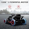 Go Kart for Kids, 24V Drift Kart with 2X200W Strong Motor, 7AH Big Battery, Electric Pedals, Electric Go Kart Outdoor Race Toy - 3 of 4