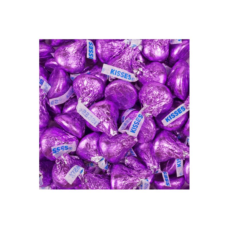Purple Hershey's Kisses Candy Milk Chocolates, 2 of 4