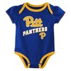 NCAA Pittsburgh Panthers Infant Girls' 3pk Bodysuit - 4 of 4