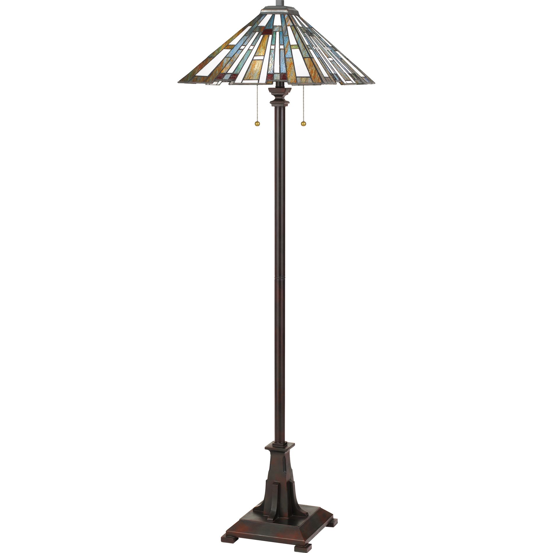 Maybeck 2-Light Valiant Bronze Floor Lamp.