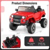 Costway 24V 2 Seater Ride on Car for Kids Licensed Toyota LC250 Ride on Truck with Remote Black/Gray/Navy/Pink/Red - 3 of 4