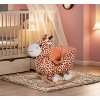 Kids Plush Rocking Horse – Giraffe Style Ride-On Chair Toy with Soft Seat, Wooden Rockers & Handrails, Fun Indoor Play for Toddlers and Kids - 2 of 4