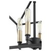 Quorum Lighting Gabriel 4 - Light Semi-Flush Mount in  Noir - 4 of 4